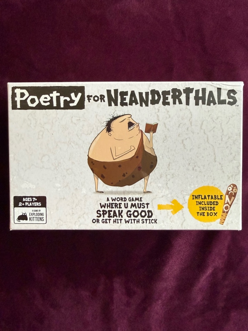 “Poetry for Neanderthals” Party Game